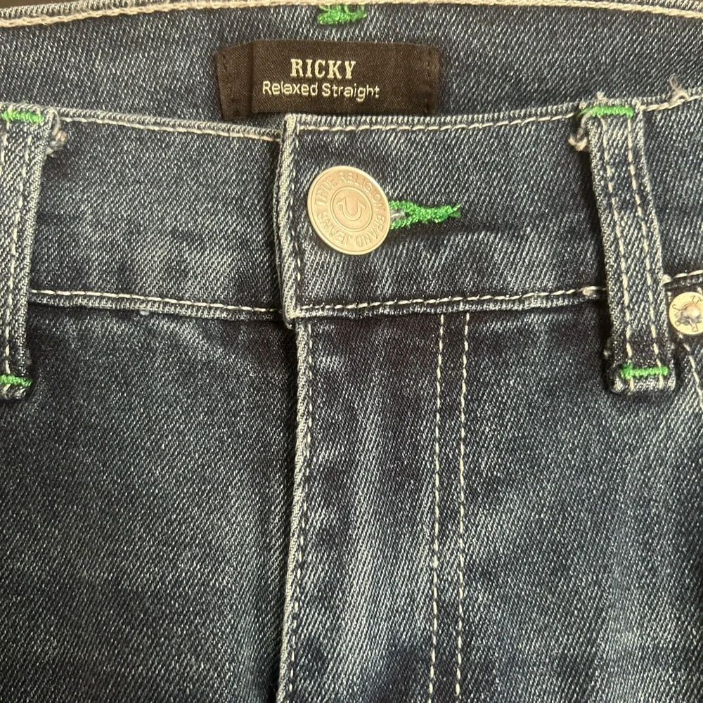 True Religion Dark Blue Men's Straight Jeans‎ 30/34